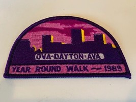 Advertising Patch Logo Emblem Sew vtg patches 1989 year round walk Dayto... - £11.60 GBP