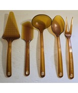 5 Vtg Ultratemp Visions Amber Utensils Robinson Knife Co Pie Server Ladl... - $734.99 MXN