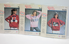 Bucilla Gallery of Stitches Appliques Ducks Cow Bunnies Sweatshirts Lot ... - $8.79