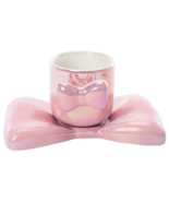 Bow Saucer &amp; Cup Set Pink New - €9,00 EUR