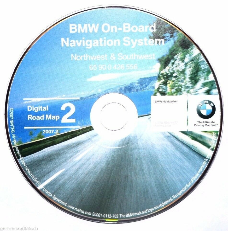Primary image for BMW NAVIGATION CD DIGITAL ROAD MAP DISC 2 NORTHWEST SOUTHWEST 65900426556 2007.2
