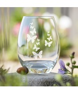 Butterfly Swarm Etched Glasses - Wine, Champagne, Pint Glasses, Shot Glass - $24.99+