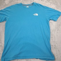 The North Face  Blue Logo T Shirt Size Large Men&#39;s Standard Fit - $15.72