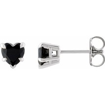 Sterling Silver Natural Onyx Stud Earrings - £111.11 GBP