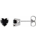 Sterling Silver Natural Onyx Stud Earrings - $191.00