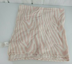 Swaddleme Pink White Zebra Stripe Cotton Muslin Swaddle Baby Girl Blanket - $29.69