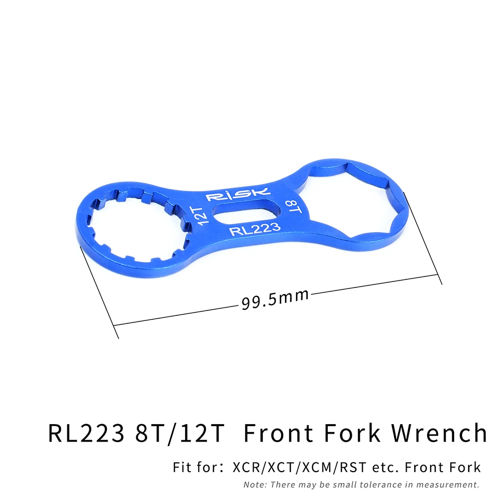 RISK RL228 Bike Fork Wrench Tools 6 in 1 Bicycle Fork Cap Spanner Install/Remova - £133.58 GBP