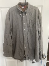 VTG Tommy Hilfiger Oxford Button Shirt cotton flannel Long Sleeve Men&#39;s ... - £9.02 GBP