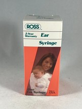 Vintage New in Box Ross Baby Ear Syringe 1 oz Made in USA with Box - £7.43 GBP