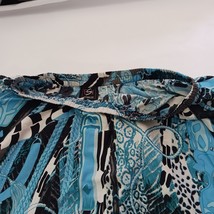 ESY Studio EY Women's Turquoise Multicolor Pull-on Circle Skirt Size Large image 9