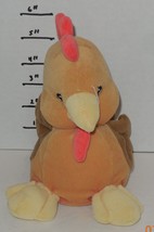 1999 Precious Moments Tender Tails 6&quot; Rooster Tan Stuffed Plush toy 540617 - $14.64