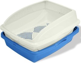 Van Ness CP5 Sifting Cat Pan/Litter Box with Frame, Blue/Gray - $11.97