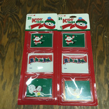 Vintage Christmas gift tags Cleo 21 kids tags 2 unopened packages - £15.55 GBP