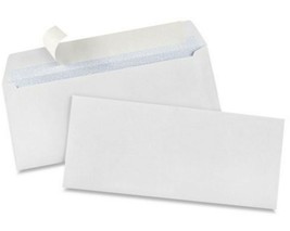 100 x #10 Self-Seal White Business Envelopes - 4 1⁄8 x 9 1⁄2&quot; - £15.63 GBP