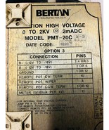 Bertan PMT-20C N-3 Option 3 High Voltage power supply 9808 2KV - $809.59 CAD