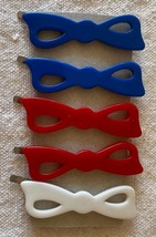 ⭕⭕Vintage, 5 x cheveux barrettes, cheveux épingles, 80s retro, bows, 6 c... - $9.90