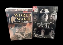 World War Ii Greatest Battles 4-DVD Set + Heroes And Villians 3 Disc Set Lot - £19.35 GBP