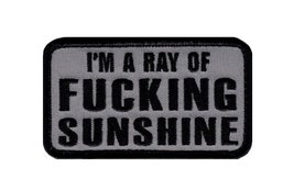 I&#39;m A RAY of F@CKING Sunshine Hook Fastener Patch (3.5 X 2.0 - RS1) - £7.18 GBP