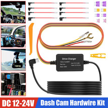 Universal Dash Cam Hardwire Kit Mini USB Cable Fuse 12-24V for Car Truck SUV DVR - £23.94 GBP