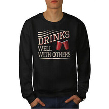 Wellcoda Drinks Well Mens Sweatshirt, Party Games Casual Pullover Jumper - £24.06 GBP+