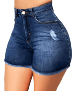 High-Waisted Butt-Lifting Stretch Denim-Style Shorts for Women – Slim Fi... - $27.18 CAD