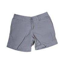 The North Face Women Chino Casual Shorts Outdoor Solid Gray Mid-Rise Size 8 - £14.02 GBP