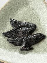Finely Carved Large Flying Eagle Bird Black Stone Pendant or Other Use –... - $38.15