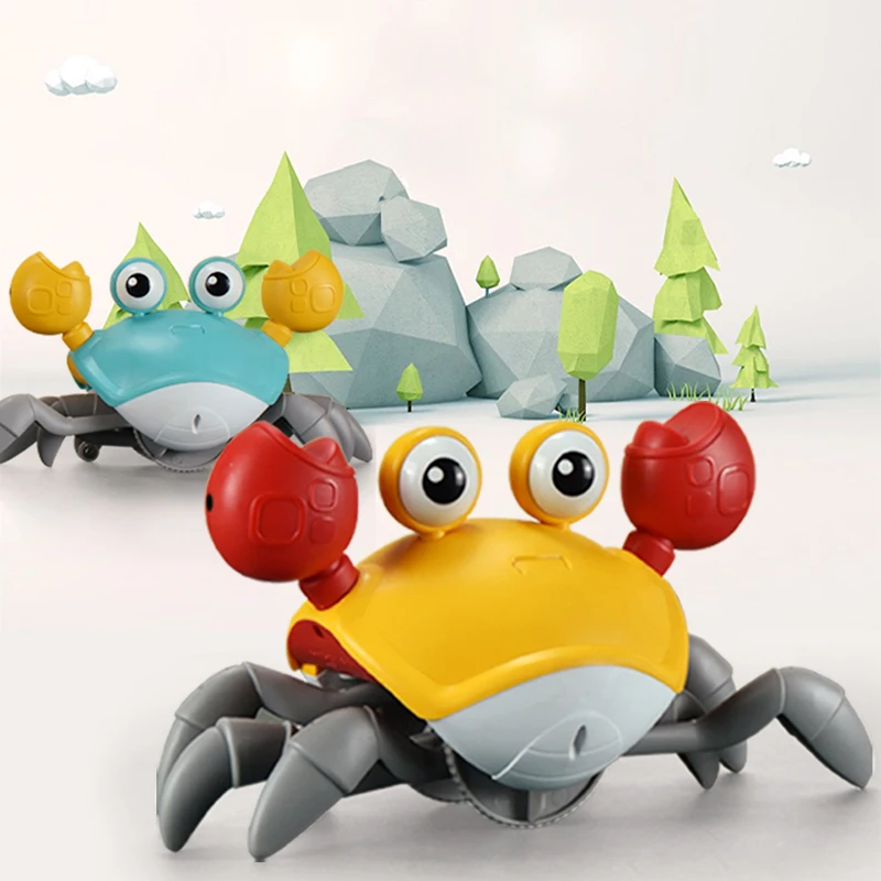 Simulation Automatic Obstacle Avoidance Crab Toy Electric Induction Crab Toy - £19.58 GBP