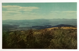 Belknap Aerial View Lake Winnipesaukee New Hampshire NH Tichnor Postcard c1950s - £3.98 GBP