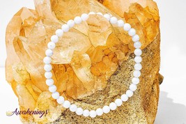 Blue Lace Agate Bracelet - 4mm - £9.76 GBP