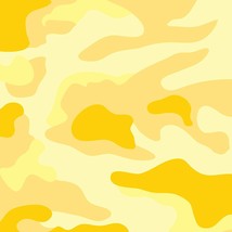12&quot; x 12&quot; Yellow Camo Vinyl - Crafters Vinyl for Home Vinyl Craft Cutters - £5.41 GBP