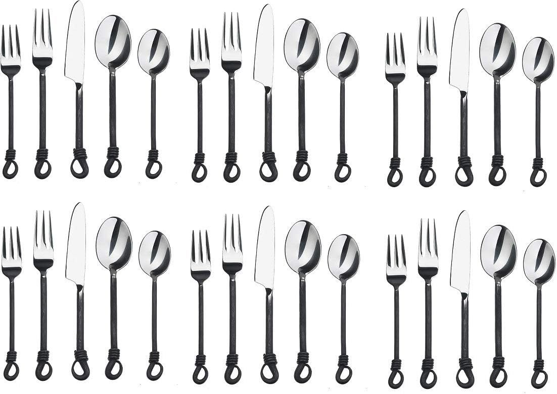 Twist and Shout Stainless Steel Flatware Set Service for Persion Modern ... - $169.99