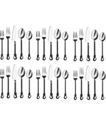 Twist and Shout Stainless Steel Flatware Set Service for Persion Modern ... - €145,91 EUR