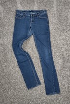 Levis Jeans Women 16 Reg Mid Rise Skinny Medium Wash Denim Juniors San F... - £13.36 GBP
