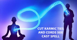 27X FULL COVEN HAUNTED FULL COVEN CUT KARMIC TIES CORDS 99 yr old Witch  image 2