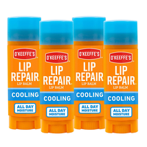 Cooling Relief Lip Repair Lip Balm for Dry, Cracked Lips, Stick, (Pack of 4) - £24.47 GBP