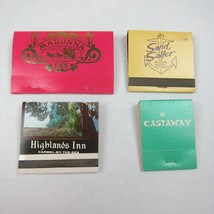 4 Vintage Matchbooks Madonna Inn Sand Sailer Highlands Inn Castaway California - £15.78 GBP