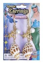 Mermaid Earrings Costume Accessories Female One Size Womens - £9.37 GBP