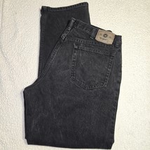 Wrangler Jeans Mens 36 X 32 Black Regular Fit Western Denim Workwear - $16.34