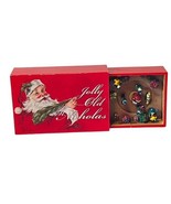 Santa Claus Figurine Pull Out Box Mr Christmas Jolly Old Display Mini Ni... - $19.69