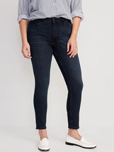 Old Navy High Rise Rockstar Super Skinny Jeans Womens 16 Petite Dark Blue NEW - £22.47 GBP