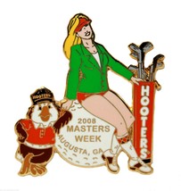 Hooters 2008 Masters Week Augusta, Ga Sexy Girl On Golf Ball Hootie Lapel Pin - £14.05 GBP