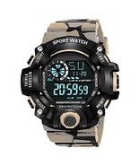 Digital Sports Multifuncional Negro Dial Reloj para Hombres Niños - $21.80