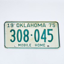 1975 United States Oklahoma Base Mobile Home License Plate 308-045 - £14.76 GBP