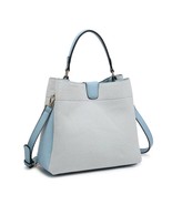 Keyra Canvas Satchel Bags - Blue - £49.55 GBP