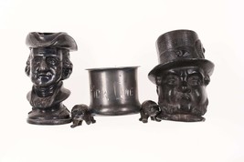 c1890 Figural silverplate toothpick/match holders - $143.55
