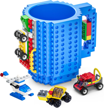 Build on Brick Mug, Funny Coffee Mug for Kids, Creative DIY Build on Brick Mug,  - £23.15 GBP