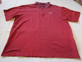 Bugatchi Uomo Mens red short sleeve polo shirt Egyptain Cotton L EUC @ - $23.16