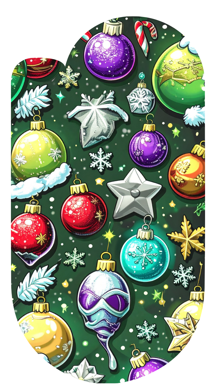 Winter Christmas Paperclip Design Clipart 100 PNG Digital Download Bundle 6 Item image 7