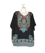INC International Concepts Woman 1X Top Flowy Stretch Art to Wear Boho H... - $17.17